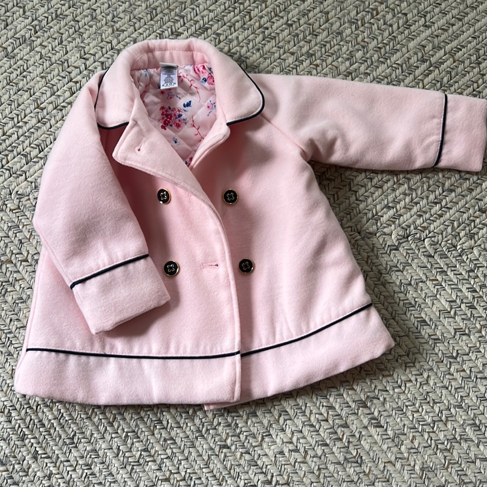 Little Me Pink Pea Coat 18 months